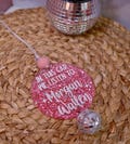 Morgan Wallen Car Charm: Glitter Disco Ball Rearview Mirror Accessory