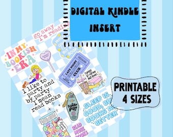 Bookish Era Kindle Insert | eReader Decor (Digital Download