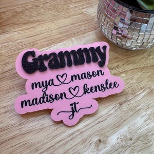 Personalized Bogg Bag Charm: Custom Mama/Gigi/Aunt Accessory image 2