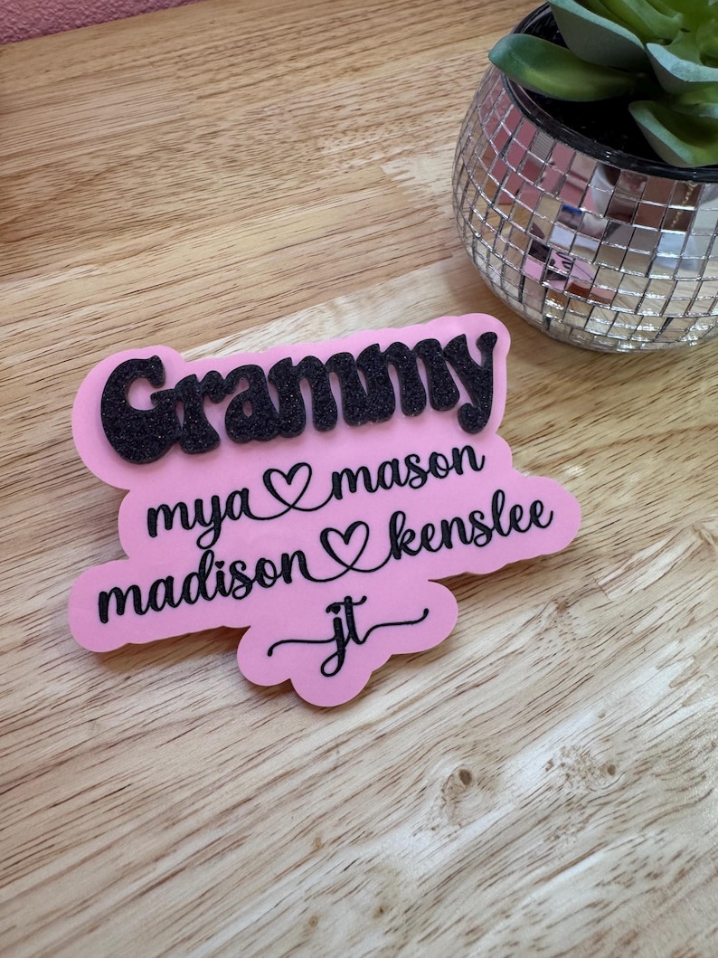 Personalized Bogg Bag Charm: Custom Mama/Gigi/Aunt Accessory image 2