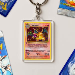 Custom TCG Keyring - Choose your card! - Pokemon Trading Card Game Keyring