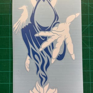 Adesivo de vinil Wraith Blue Shangrila de 10"