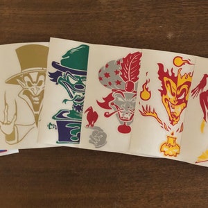Conjunto de cartas Jokers com decalques de vinil de 6” de altura
