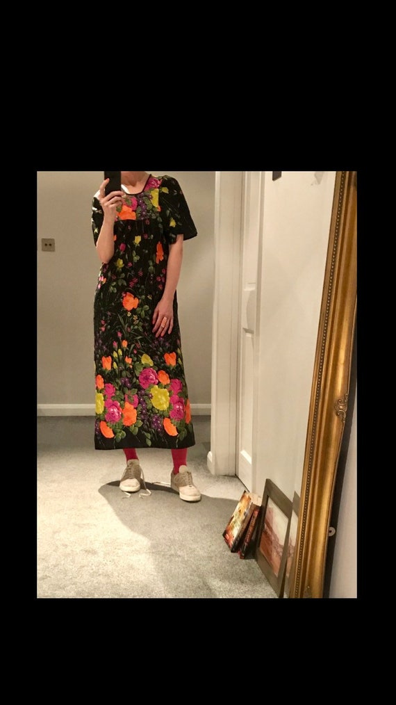 black floral maxi dress uk