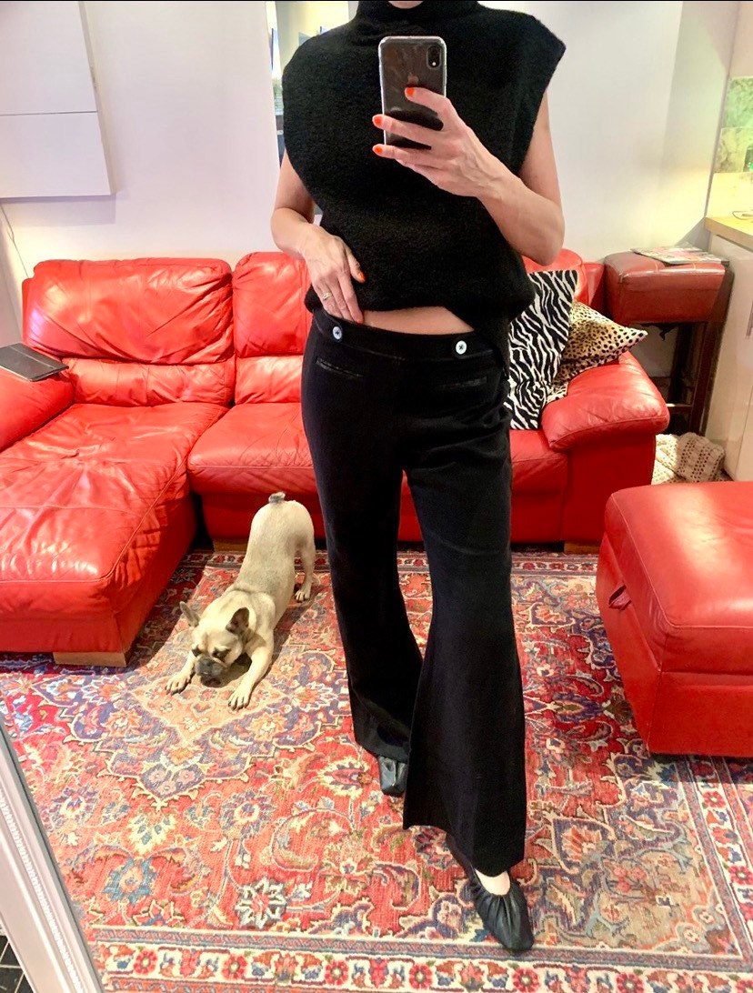 Vintage Black Trousers Size 10 | Etsy 