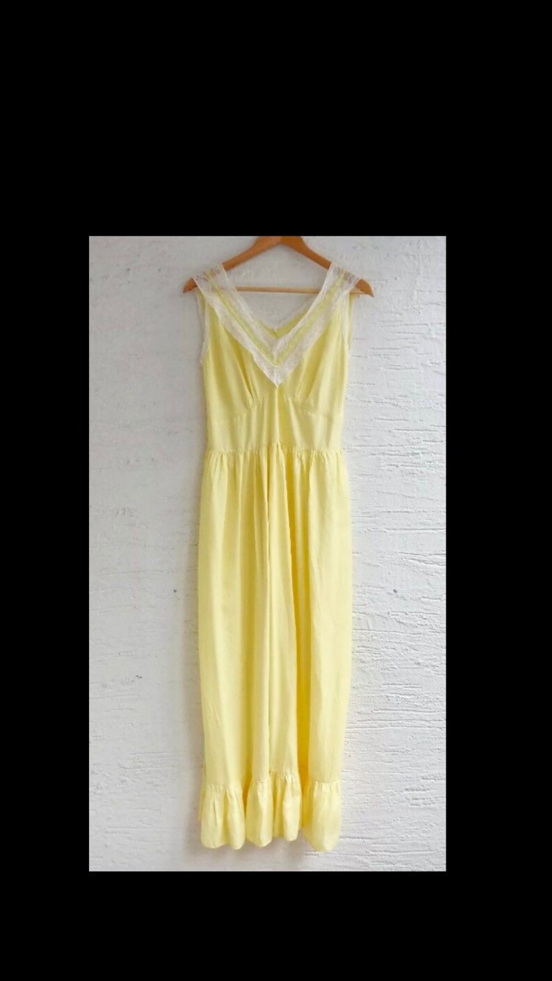 lemon slip dress