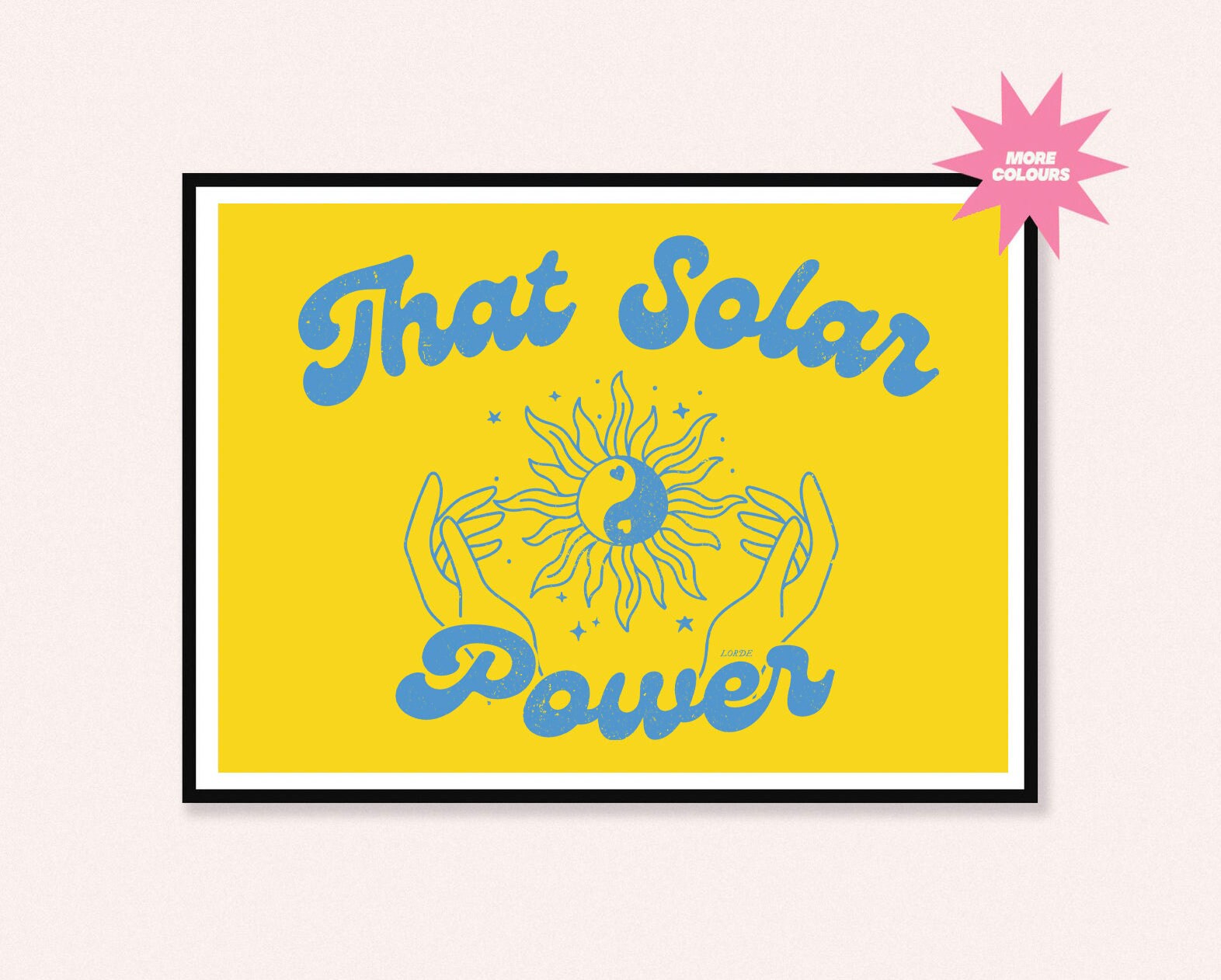 LORDE Solar Power Wall Art Print Lorde Merch Music Etsy
