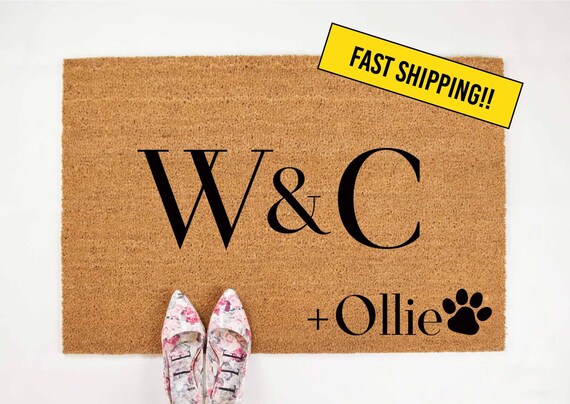 Door mats-Door mat -doormat - Personalized doormat - Personalized Door Mat - Custom Door Mat - monogram door mat - 'Davis' Design Door Mat -