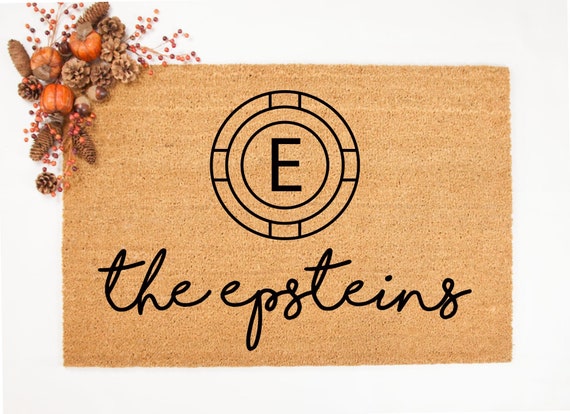 Door Mats Door Mat Doormat Welcome Mat Personalized Door Mat Custom Door Mat Monogram Door Mat Last Name Mat Epstein Style