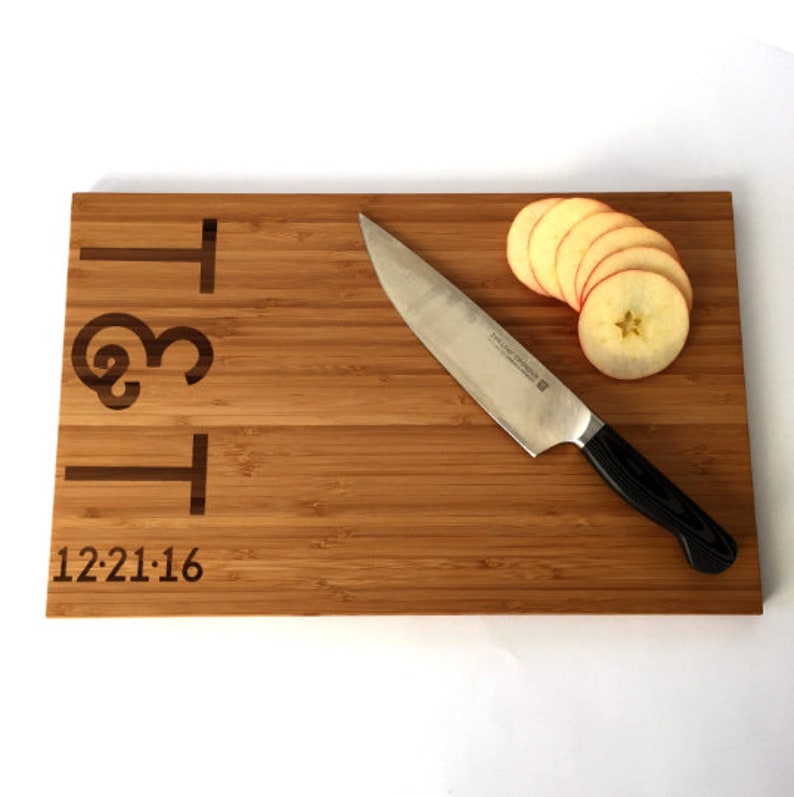 housewarming gift anniversary gift personalized cutting board-laser engraved-personalized gift Personalized Wedding gift bamboo