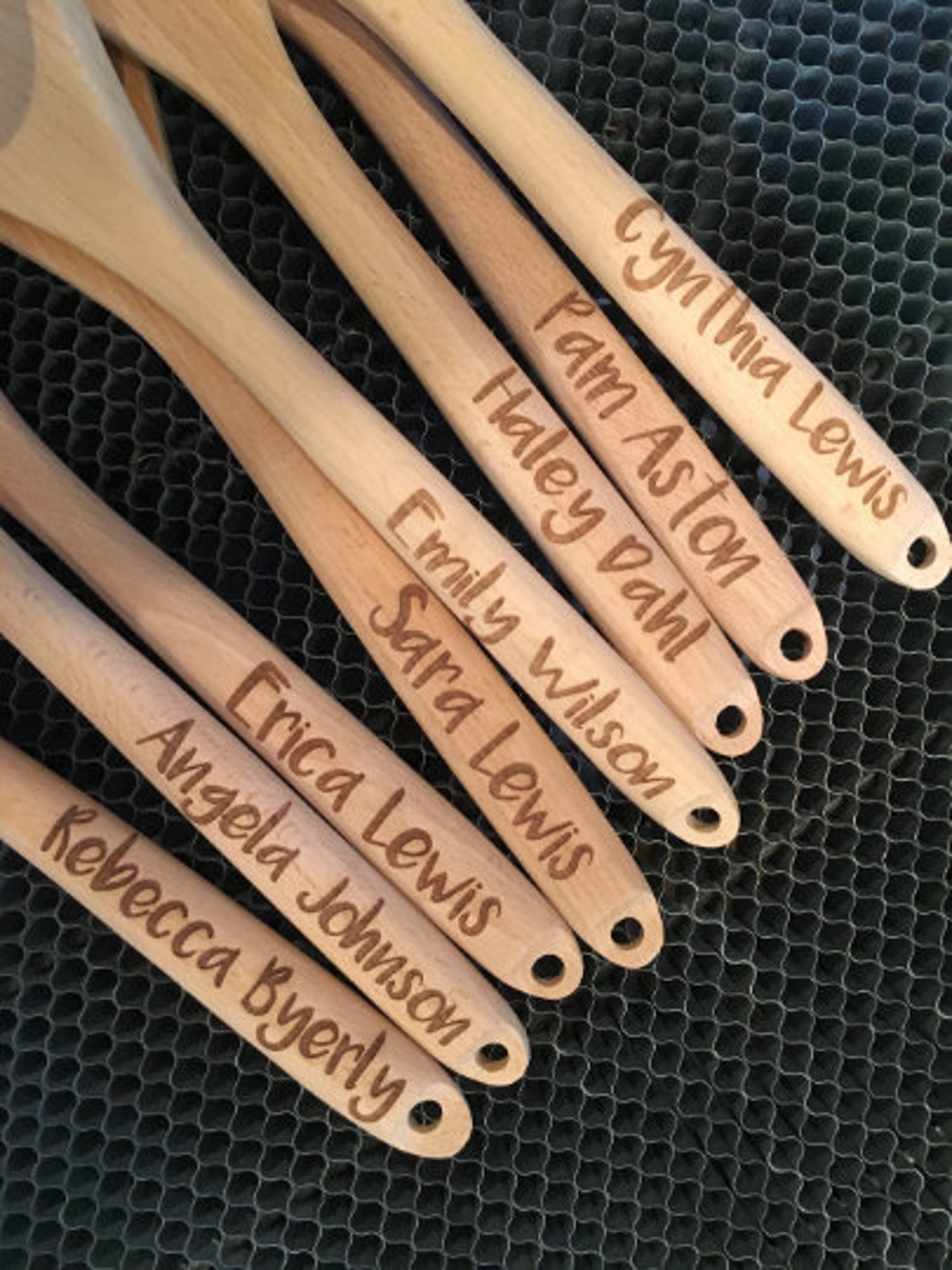Wood Spoon, Custom Engraved Spoon, Personalized Wooden Spoon, Custom ...