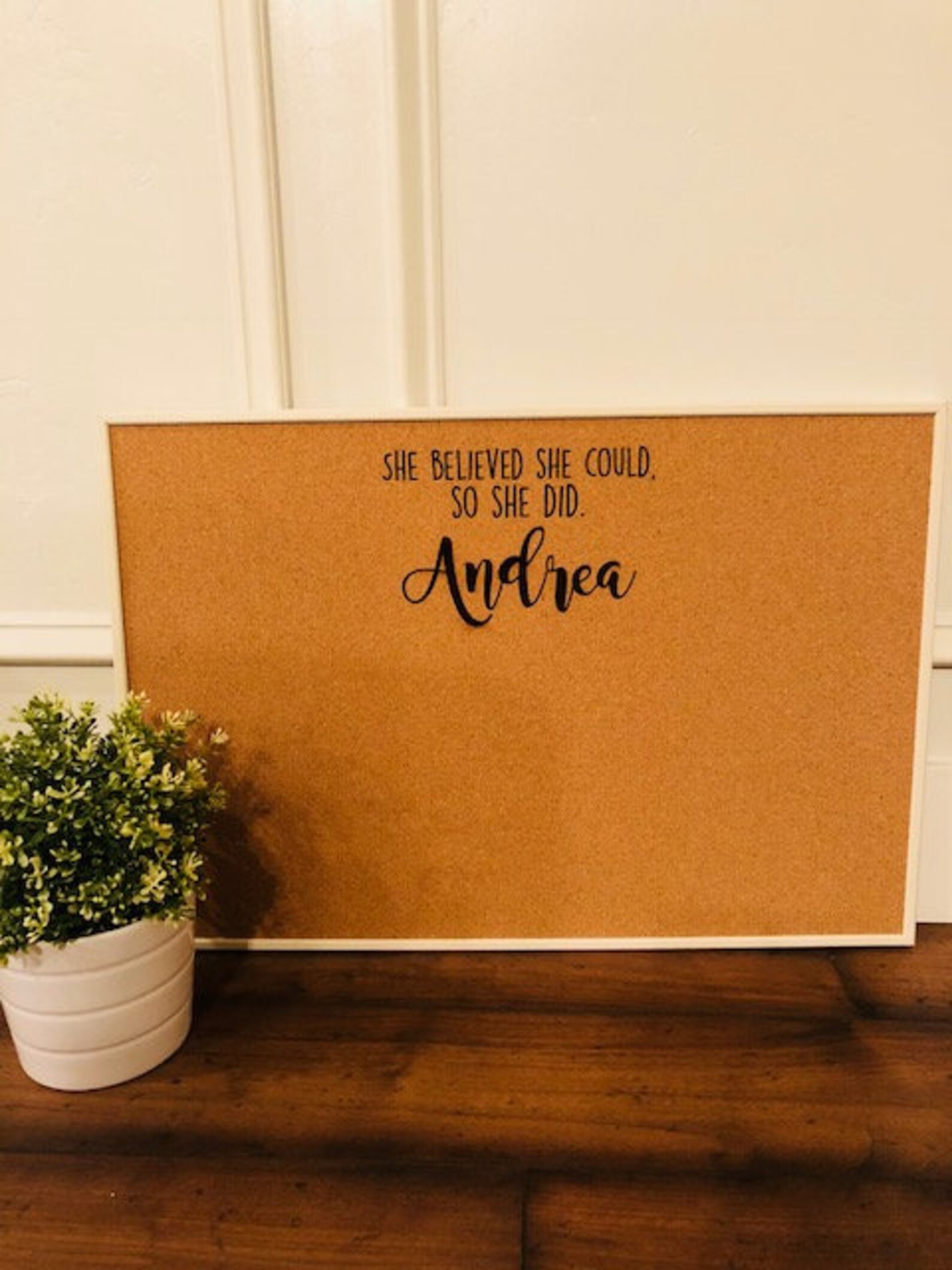 Dream Board Vision Board Goals Cork Board Personalized Etsy