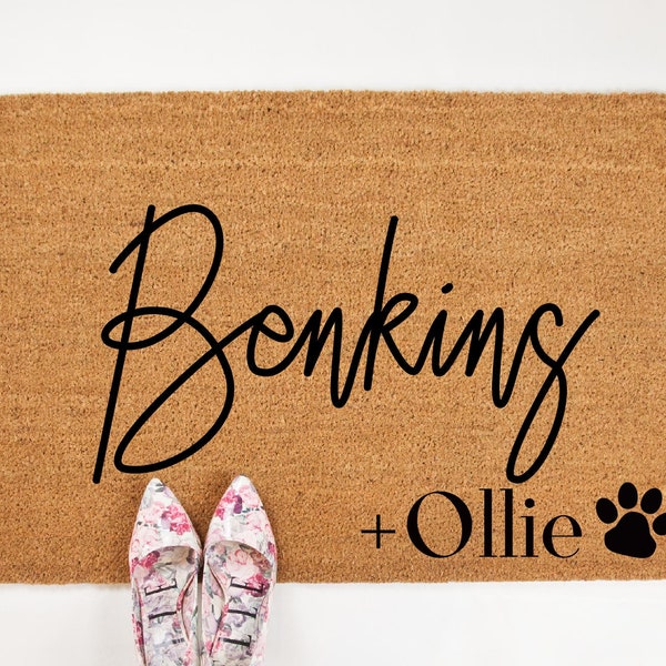 Dog Door Mat Etsy