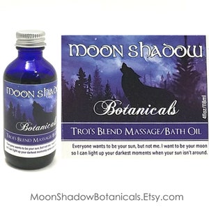 TROI&#39;S BLEND Massage Oil, Bath Oil, Skin Soothing Oil, Moisturizing Body Oil, Organic Rose Oil, Aromatherapy Oil, Organic Hemp Oil, Vegan