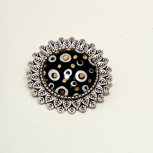 Polka Dot Brooch, Brooch Pin, Lapel Pin, Shawl Pin, Art Brooch, Brooch for Men, Brooch Jewelry, Lapel Brooch, Brooch for Women, Dot Art