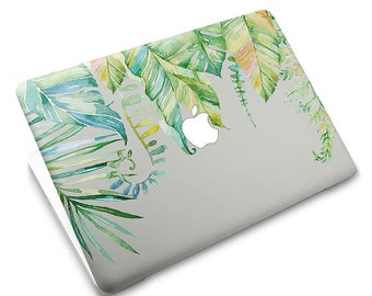 Sticker Vinyl MacBook Skin Protector Decal Tropical Green Leaf 804M