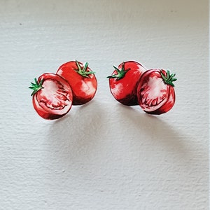 Tomato Earrings