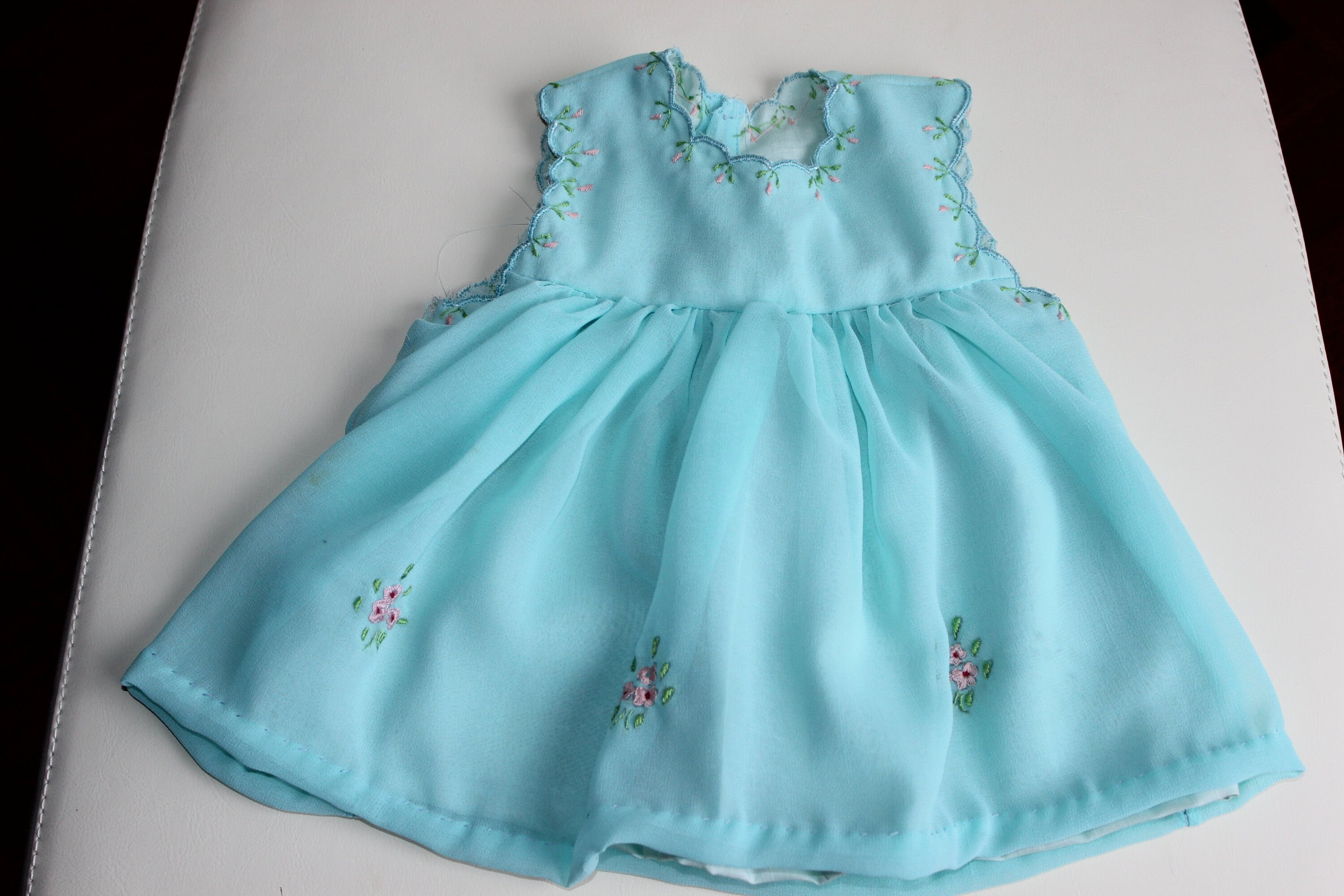 baby blue smock dress