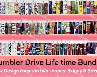 2025 Mega Tumbler Sublimation Bundle | 100K+ 20 oz Skinny Designs Unlimited access