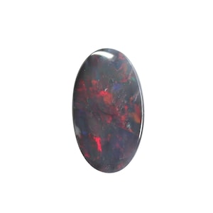 Schwarzopal 2,08ct 13 x 7,8 mm natürlicher fester loser Stein Lightning Ridge Opal
