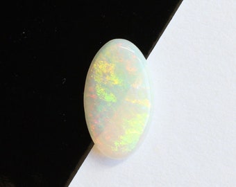 0.78ct 11 x 6.7mm oval Australian opal natural solid white / light opal loose