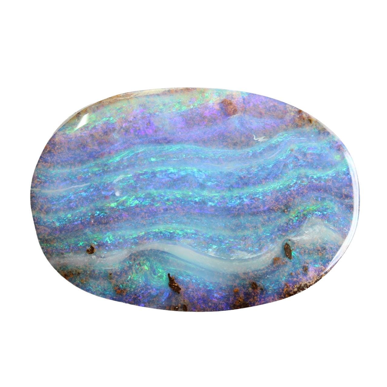 ❤22.5㌌〚ボルダーオパール〛✨✨ ボルダーオパール 38.8ct 22 x 33 mm オーストラリア産天然オパール