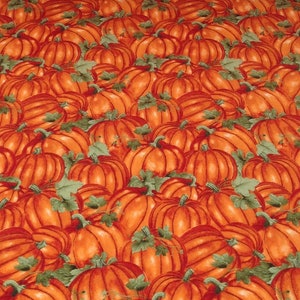 3/4 Yard Pumpkin Theme fabric from Wilmington Prints Colors of Fall Collection, 100% cotton