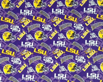 Lsu Fabric Etsy