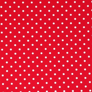 Red with White Polka Dots, By Timeless Treasure Polka Dot Collection, 100% Cotton Fabric, DOT-C1820 RED