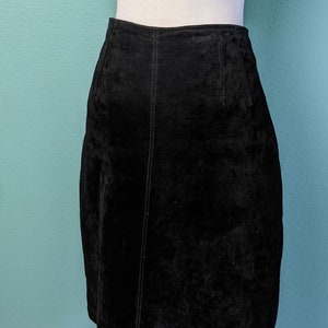 Suede rok zwart shop