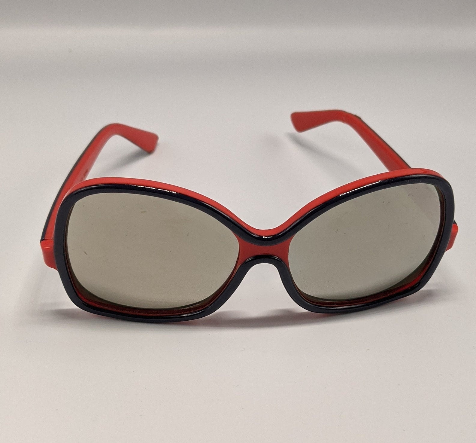 Rare Vintage 60s 70s 80s Unisex Renauld Mod Opaque Red and - Etsy