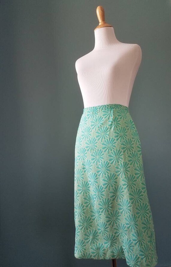 Vintage 50s // Vintage 60s Seafoam Green/Blue Kni