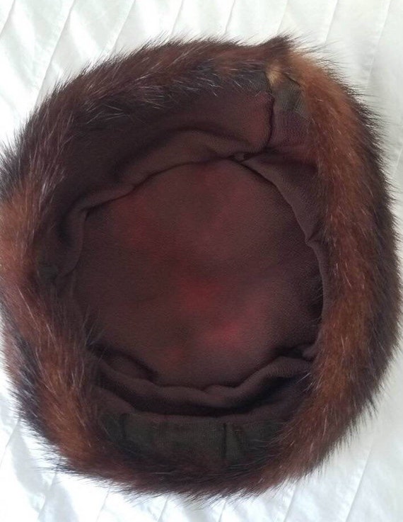 60s Fur Pill Hat - image 5