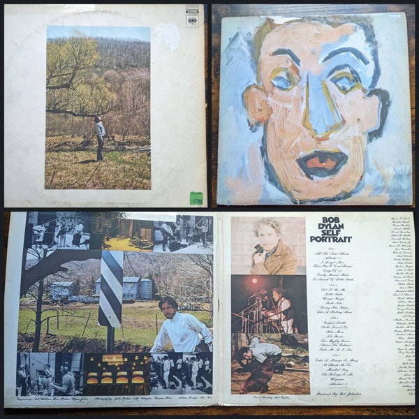 Vintage 1970 Original Pressing of Bob Dylan Self Portrait Double Record Album Vinyl Folk Rock LP