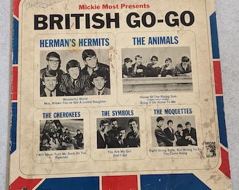 Vintage 1965 British Go-Go Vinyl LP: Herman's Hermits, The Animals