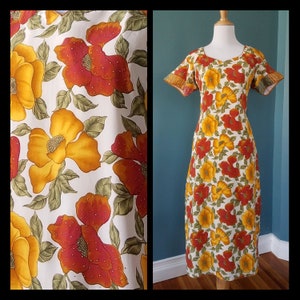 Vintage 60s / 70s Floral Ao Dai Asian Style Maxi Dress - Etsy