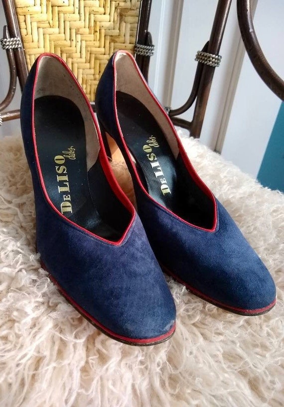 Vintage Blue Suede Shoes