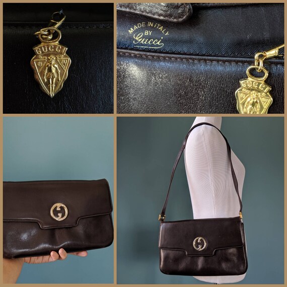 Vintage 70s Gucci Convertible Shoulder and Clutch