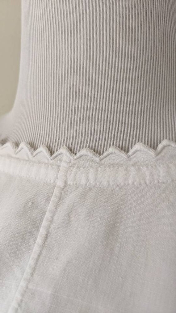Antique Victorian Edwardian Embroidered Cotton Co… - image 10