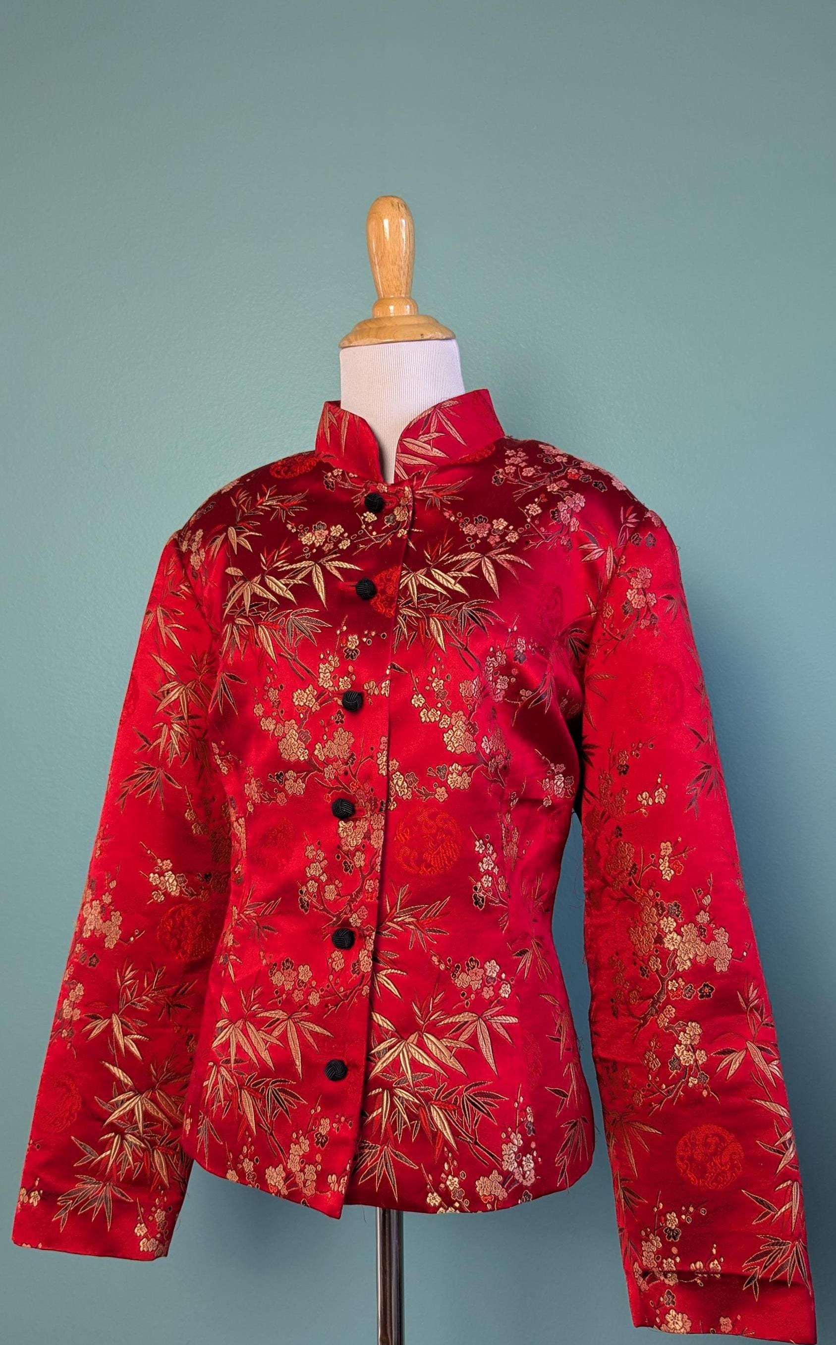 美品 roku dahl’ia SATIN CHINA MOTIF JACKET 美品 roku dahl'ia SATIN CHINA MOTIF JACKET