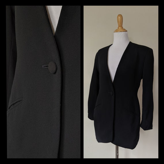 donna karan black blazer