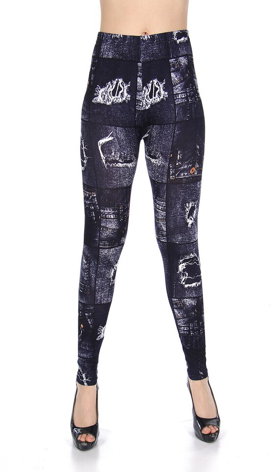 denim look leggings