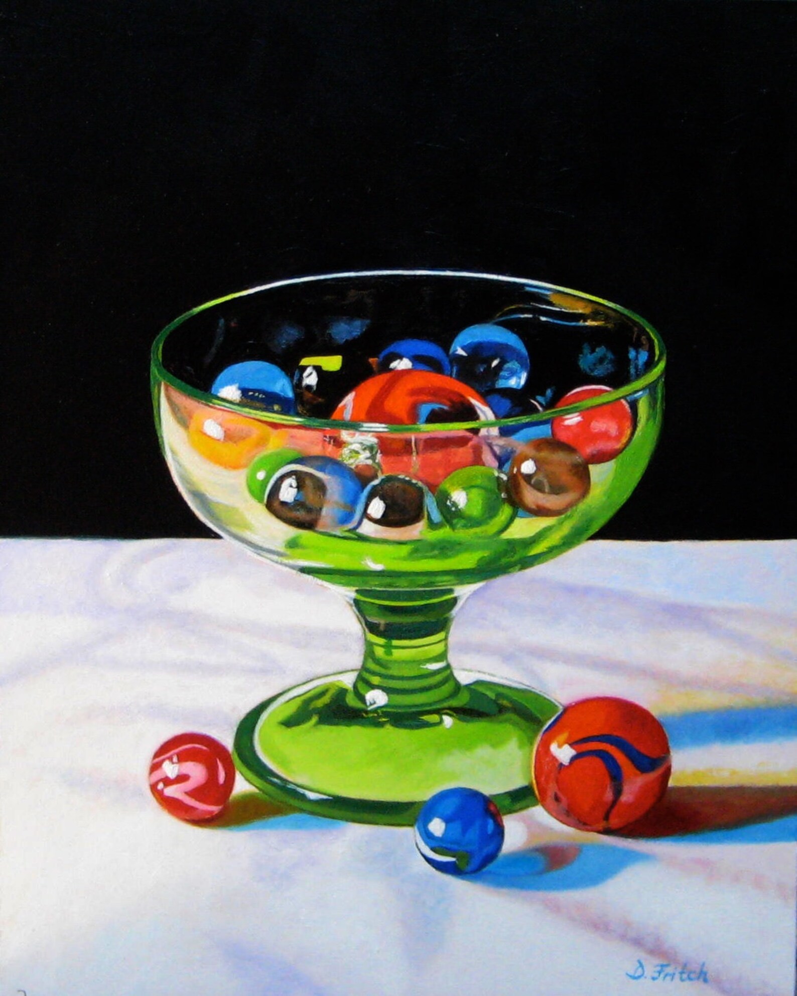 Marbles in Cocktail Glass Etsy