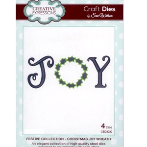 Set di 4 fustelle in acciaio di alta qualità - Design di Sue Wilson - Ideali per scrapbooking, cartoline e lavori manuali