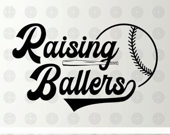 Raising Ballers Baseball SVG - Sports SVG - Digital File - Instant Digital Download Png Dxf Eps AI Raising Ballers
