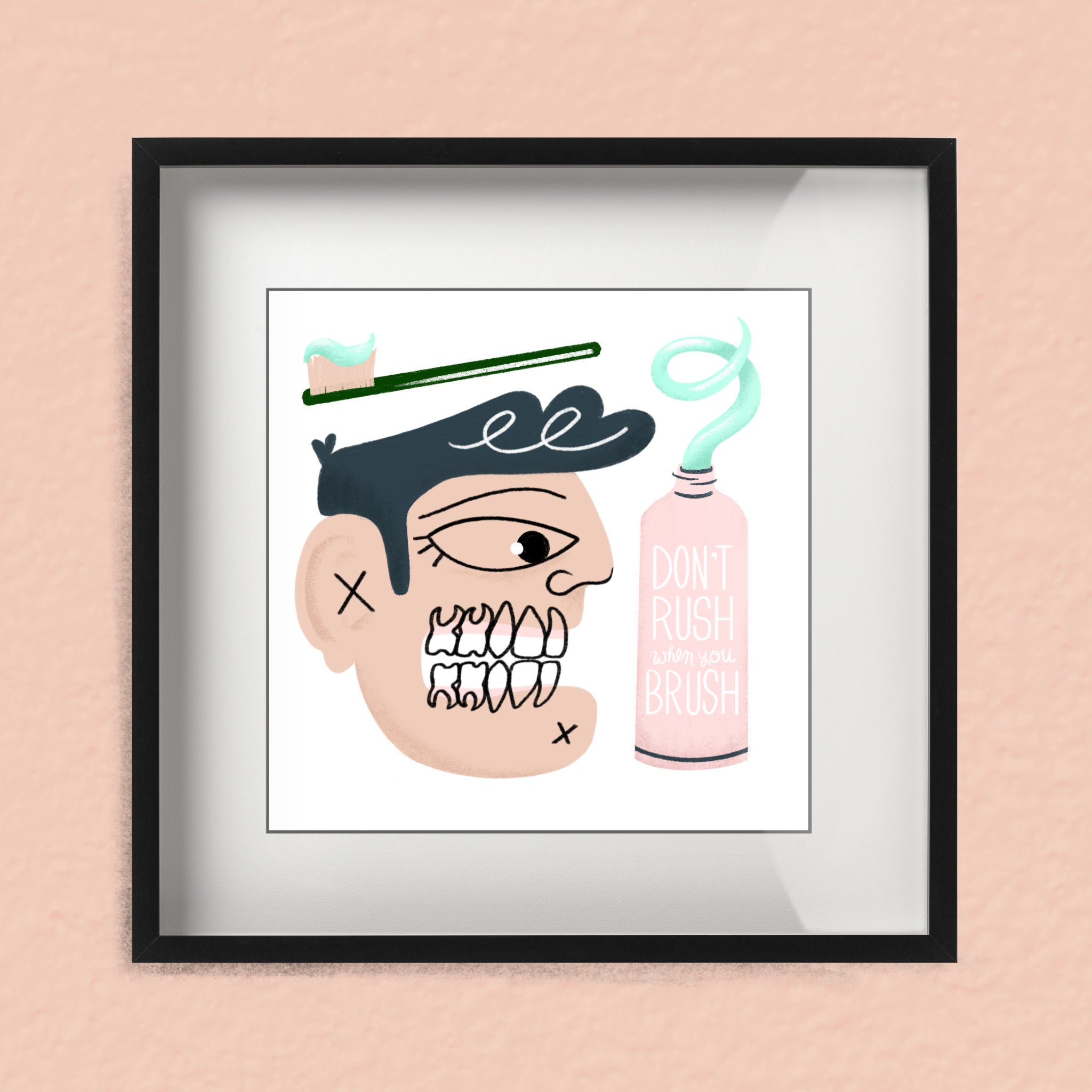 Don't Rush While You Brush Etsy