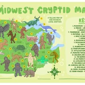 MIDWEST CRYPTID MAP