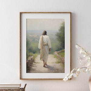 Jesus Art, Jesus Painting, Christian Wall Art, Jesus Print, Jesus Wall Art, Farmhouse Wall Decor, Bible Verse Wall Art, Printable Wall Art