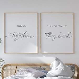 E così insieme hanno costruito una vita che amavano / PRINTABLE Wall Art