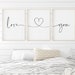 Above Bed Decor Art, I Love You Printable, Romantic Quote Print ...